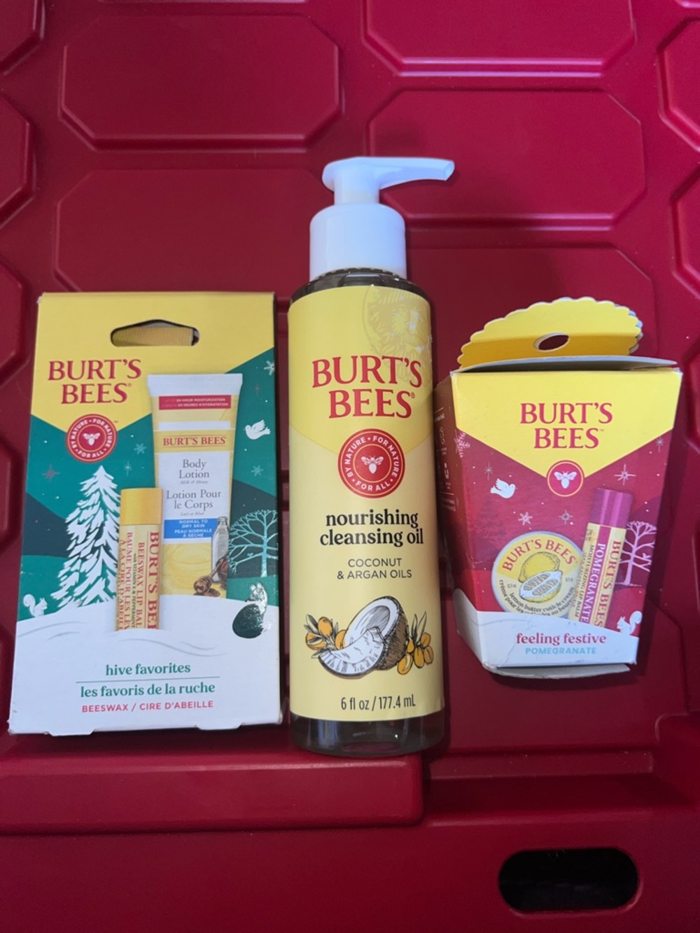 Burt's Bees Cleansing Oil & Gift Set - set of 3